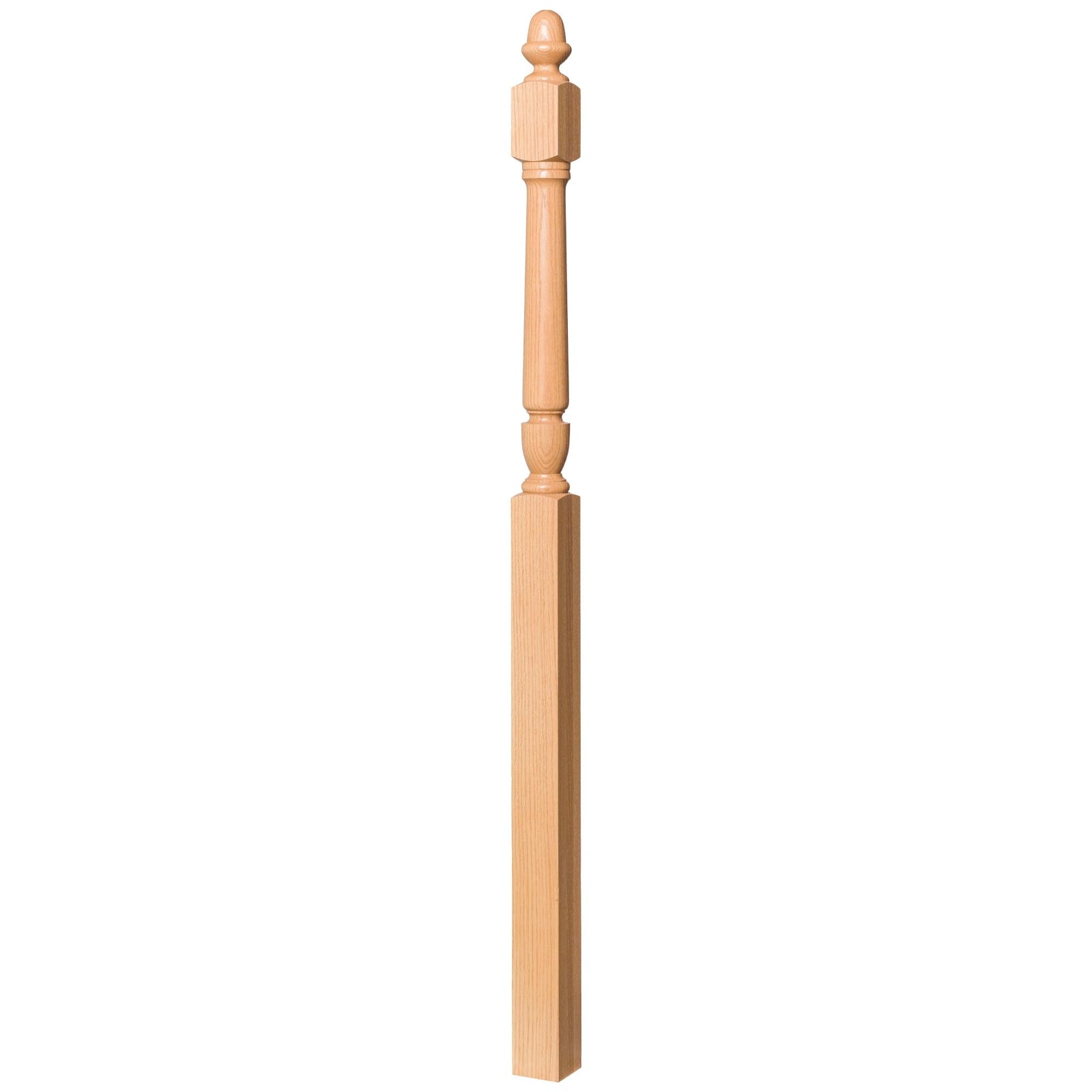 Bunker Hill 3 - 1/2" x 72" / 3048 Turned Newel w/ Acorn Top (3048, 3048F, 3048T) - Stair Parts USA