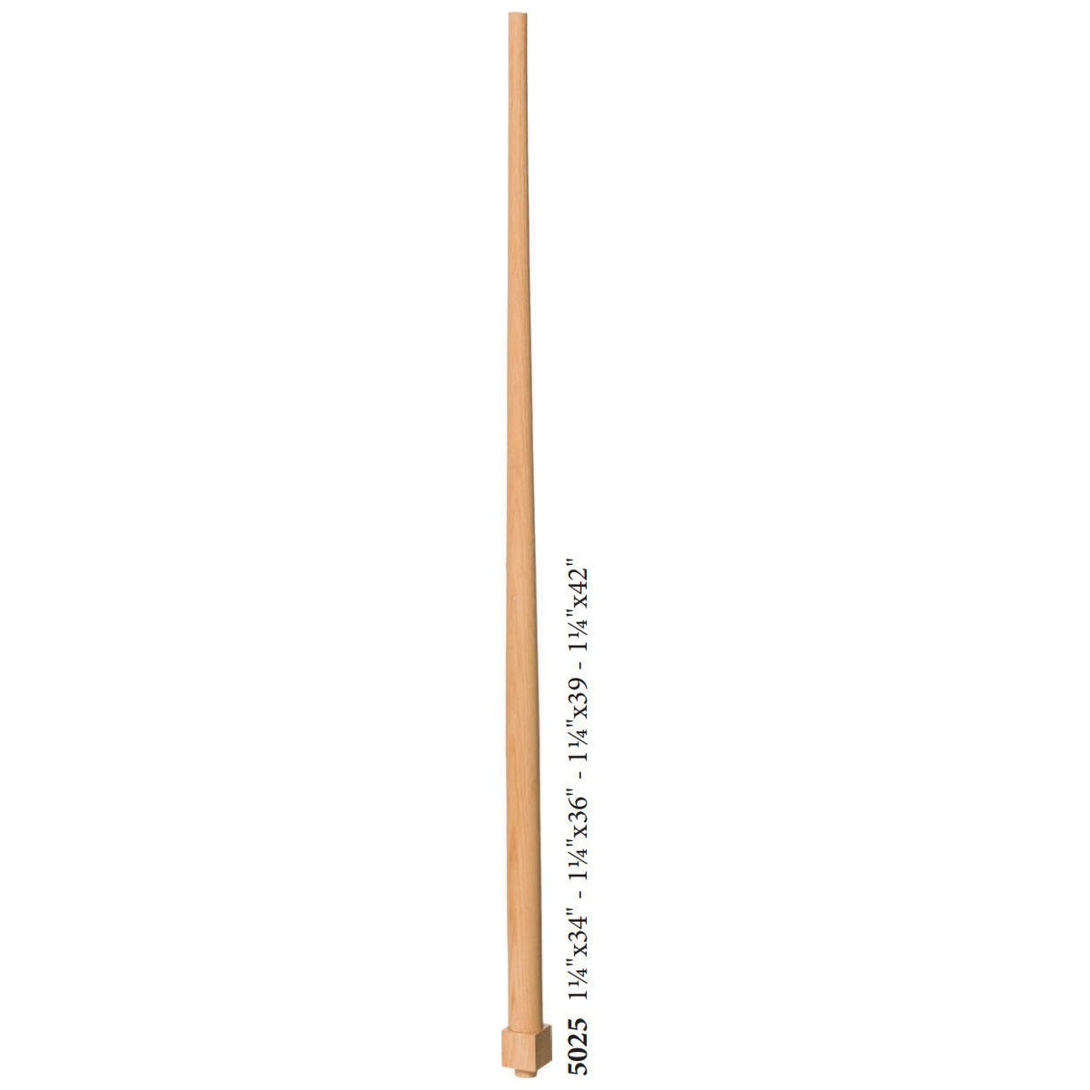 Colonial 1 - 1/4" 5025 Structural Rise Pin Top Baluster - Stair Parts USA