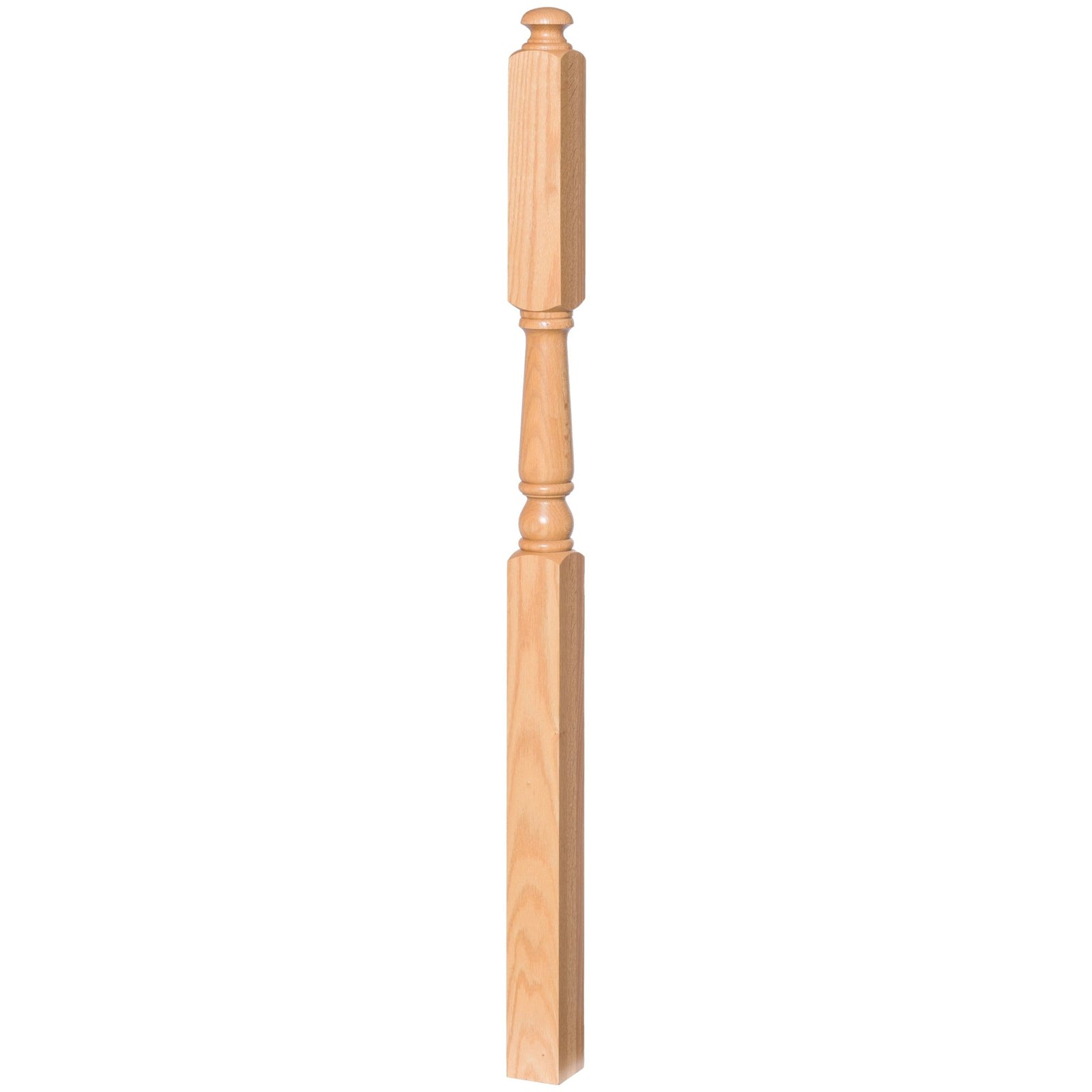 Colonial 3 - 1/4" x 60" 4186 - 13 w/ 14 - 1/2" Long Block Turned Newel - Stair Parts USA