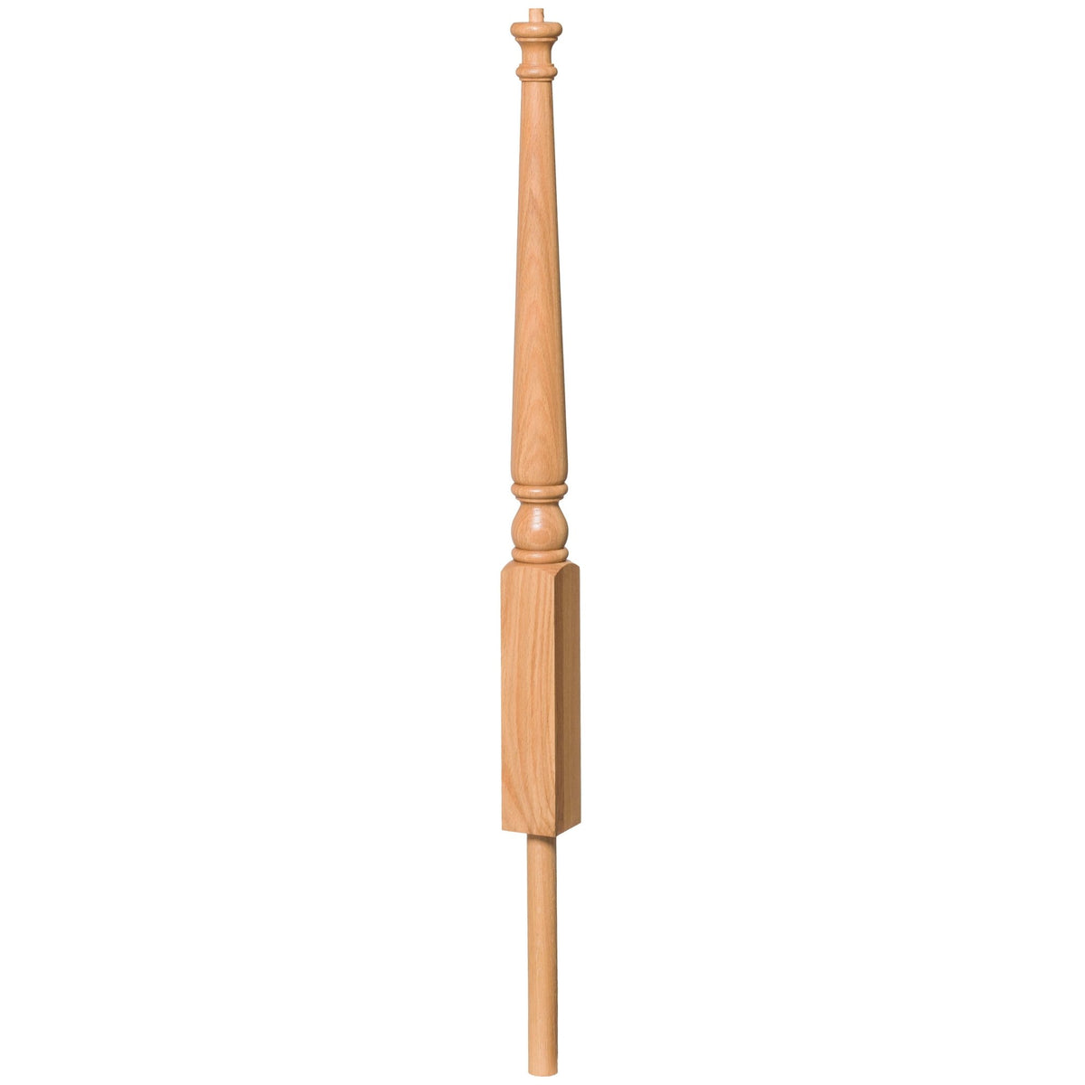 Colonial 3" x 41" 4012 Pin Top Turned Newel w/Adjustable Dowel (4012, 4012F) - Stair Parts USA