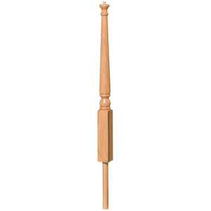Colonial 3" x 41" 4012 Pin Top Turned Newel w/Adjustable Dowel (4012, 4012F) - Stair Parts USA