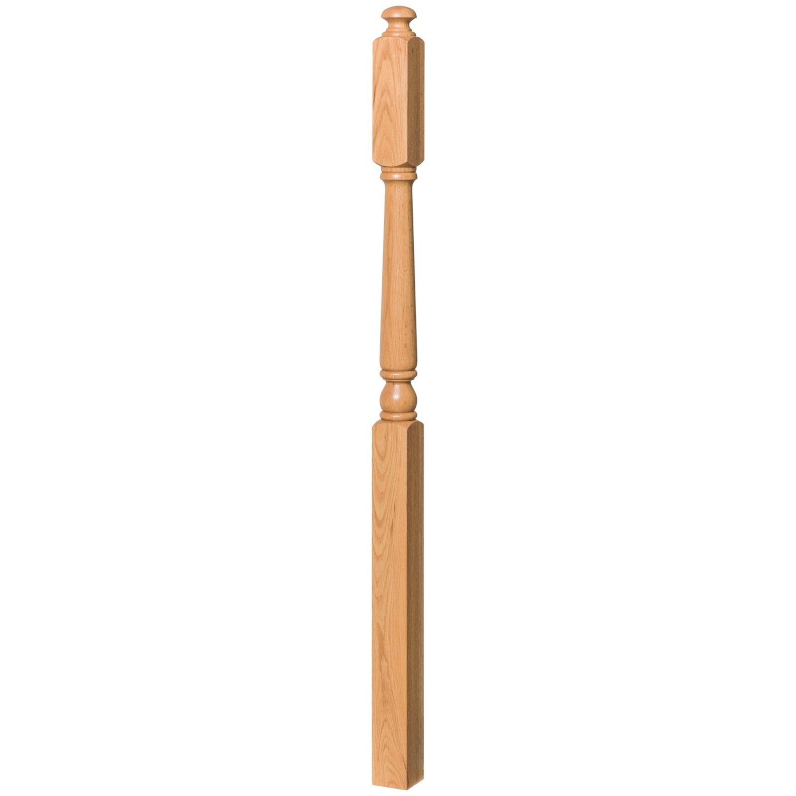 Colonial 3" x 60" 4045A 10" Long Block Turned Newel (4045A, 4045AF) - Stair Parts USA