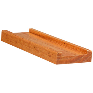 Contemporary 2 - 1/2"W x 3/4"H 6001 - S Shoe Rail w/1 - 3/4" Plow & Fillet (6001 - S) - Stair Parts USA