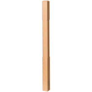 Contemporary 3" 4000 - C Chamfered Newel w/Chamfered Top (4000 - 48C, 4000 - 60C) - Stair Parts USA