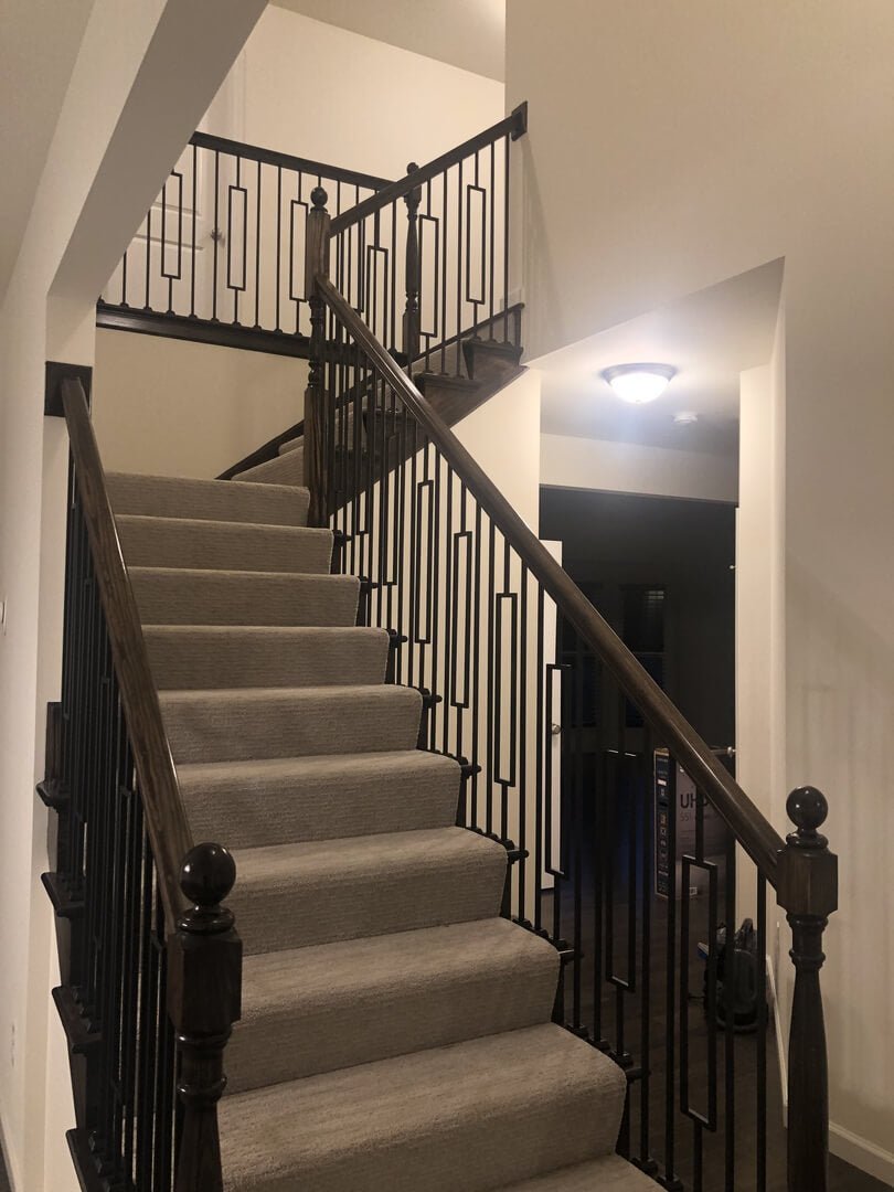 Contemporary Series 1/2" Square 3-3/4" x 44"H Single Rectangle Hollow Iron Baluster (9089CS)