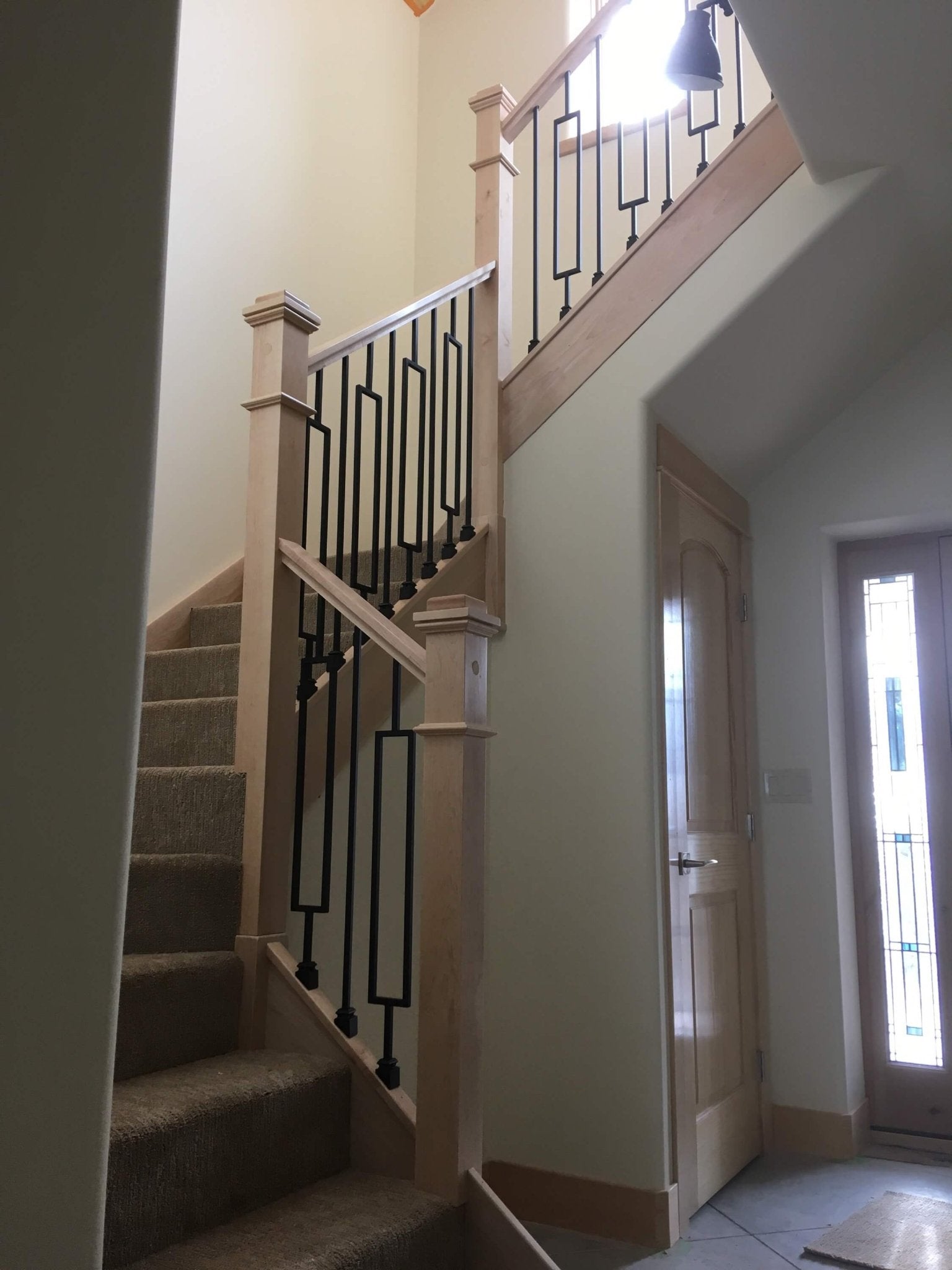 Contemporary Series 1/2" Square 3-3/4" x 44"H Single Rectangle Hollow Iron Baluster (9089CS)