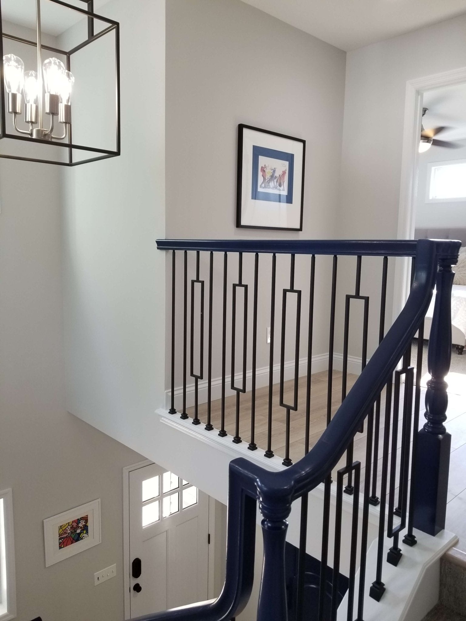 Contemporary Series 1/2" Square 3-3/4" x 44"H Single Rectangle Hollow Iron Baluster (9089CS)