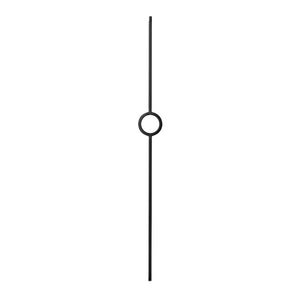 Contemporary Series 1/2" Square - 4" x 44"H Single Circle Hollow Iron Baluster (9050VS) - Stair Parts USA