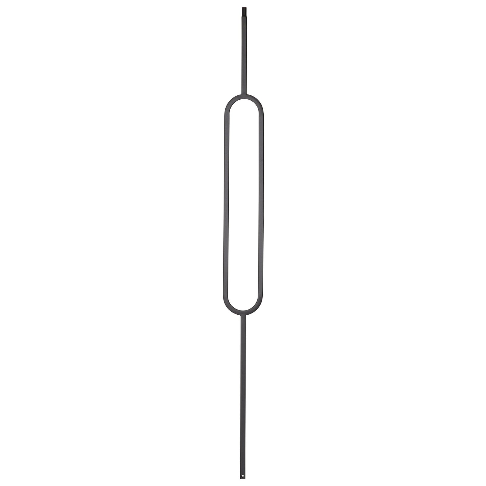 Contemporary Series Oval 1/2" Square 3 - 3/4" x 44"H Hollow Iron Baluster (9088CS) - Stair Parts USA