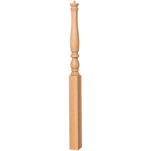 Country 3 - 1/4" 4670 Pin Top Turned Newel (4670, 4676) - Stair Parts USA