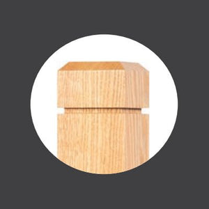 Farmhouse Series, 3-1/2" Newel, Chamfered Top with Groove (4602-48, 4602-56, 4602-60)