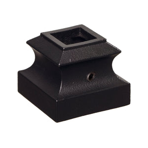 Flat Shoe w/ set screw for Square Hollow Iron Baluster (9062BS)