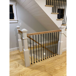 Flat Shoe w/ set screw for Square Hollow Iron Baluster (9062BS)