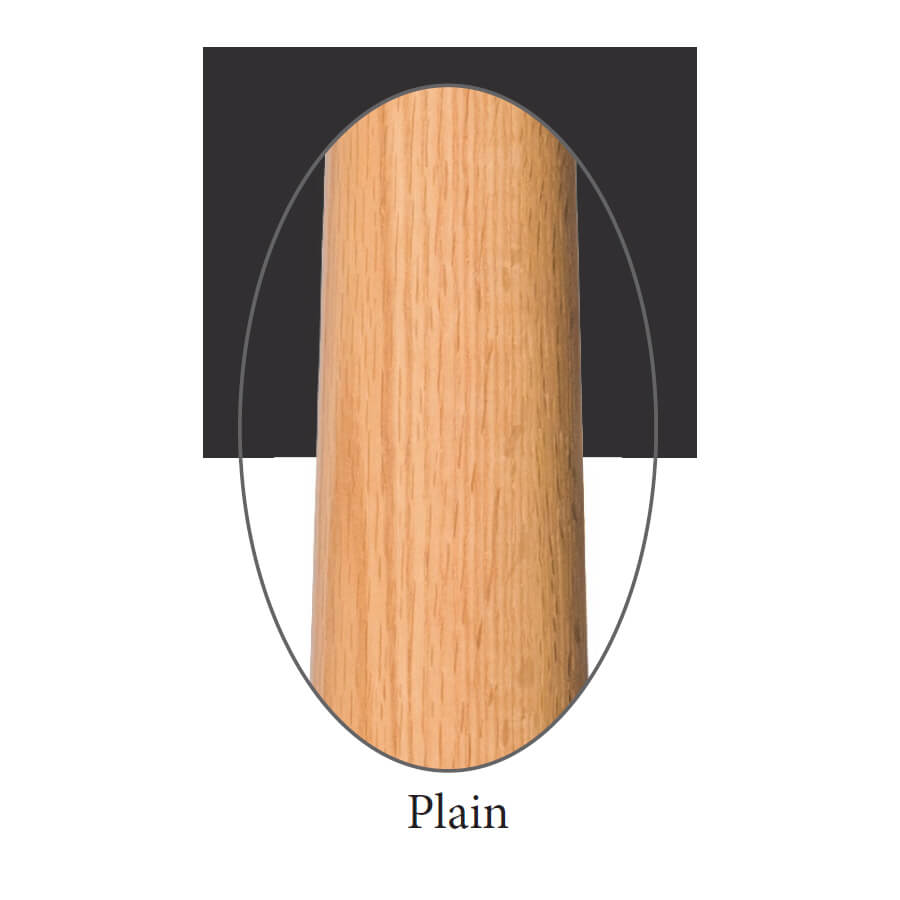 Georgia 1 - 3/4" Structural Rise Pin Top Baluster / PLAIN (2515) - Stair Parts USA