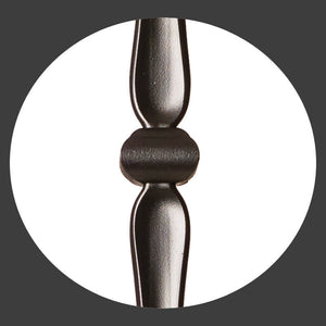 Gothic Series 9/16" Square x 44"H Double Knuckle with Hammered Bar Hollow Iron Baluster (9018HG) - Stair Parts USA