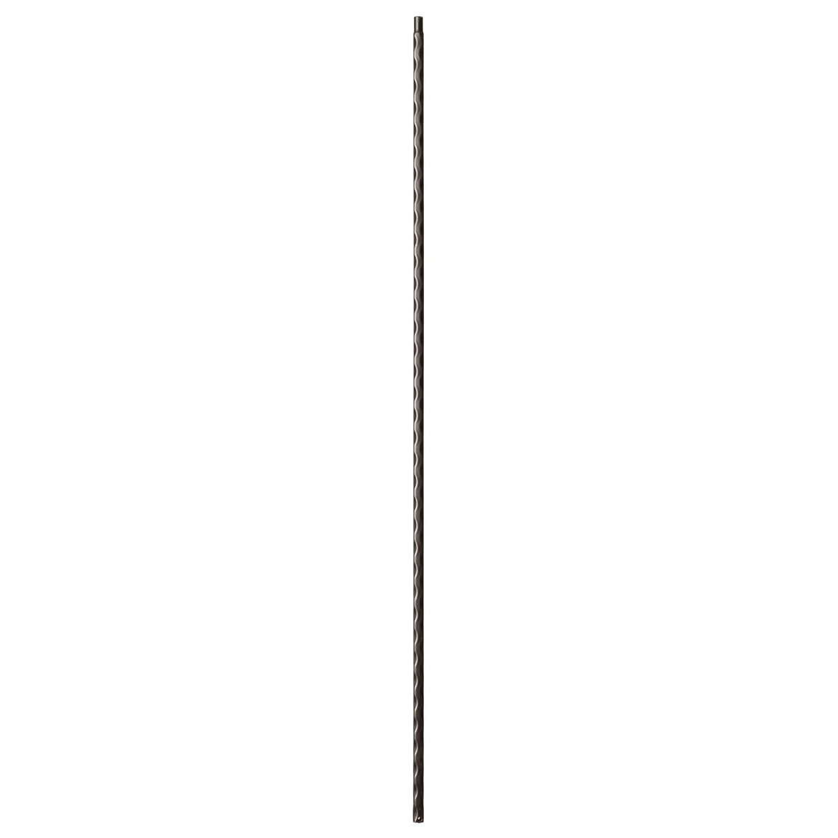 Hammered Edge Series 9/16" Square x 44"H Plain Bar with Hammered Edge Hollow Iron Baluster (9020HE) - Stair Parts USA