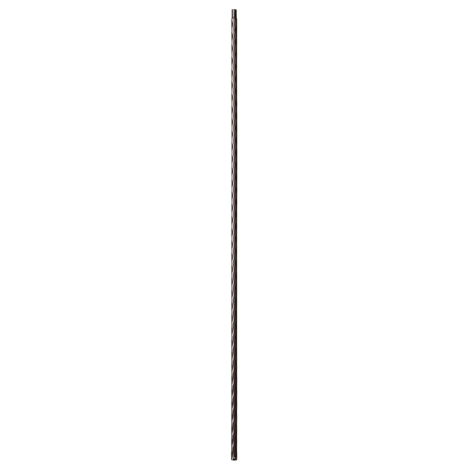 Hammered Edge Series 9/16" Square x 44"H Plain Bar with Hammered Edge Hollow Iron Baluster (9020HE) - Stair Parts USA