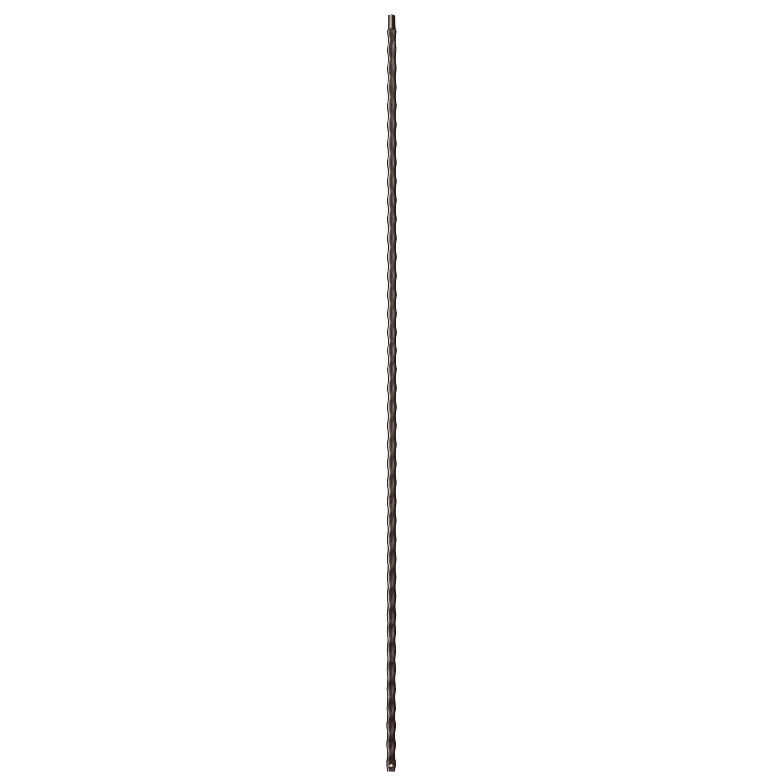 Hammered Face Series 9/16" Square x 44-3/32"H Plain Bar with Hammered Face - Hollow Iron Baluster (9031HF)