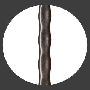 Hammered Face Series 9/16" Square x 44 - 3/32"H Single Knob with Hammered Face - Hollow Iron Baluster (9045HF) - Stair Parts USA