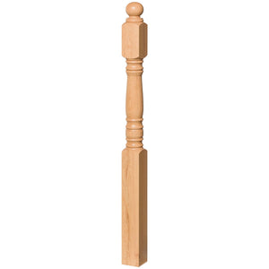 Hampton 3 - 1/2" 4500 Short Block Turned Newel (4500, 4504, 4508) - Stair Parts USA