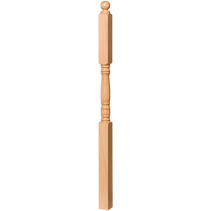 Hampton 3" x 60" 4305 Long Block Turned Newel - Stair Parts USA