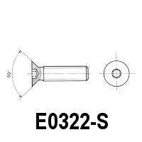 Hexagon Socket Countersunk Flat Head Screw (E0385) - Stair Parts USA