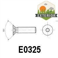 Hexagon Socket Countersunk Flat Head Screw (E0385) - Stair Parts USA