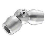Interior Stainless 1/2" Pivotable Connector for Round Bar - Stair Parts USA