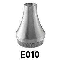 Interior Stainless Steel Decorative Semispherical End Cap for Handrail, M10 Thread - Stair Parts USA