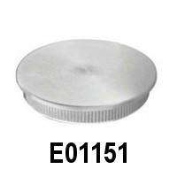 Interior Stainless Steel Flat End Cap for 1 2/3" Tubular Handrail - Stair Parts USA