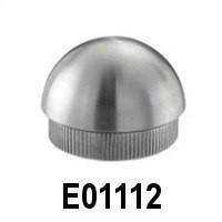 Interior Stainless Steel Semispherical End Cap for Handrail - Stair Parts USA