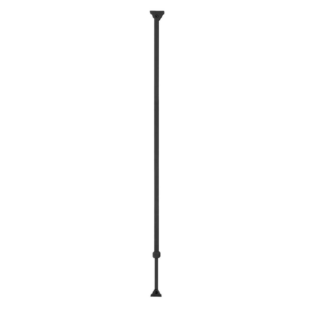KNEE WALL SERIES: "Ole Iron Slides" - 1/2" Square x 26 - 1/2" - 32"H - Plain Style - Adjustable Hollow Iron Baluster (KW - ISPLA) - Stair Parts USA
