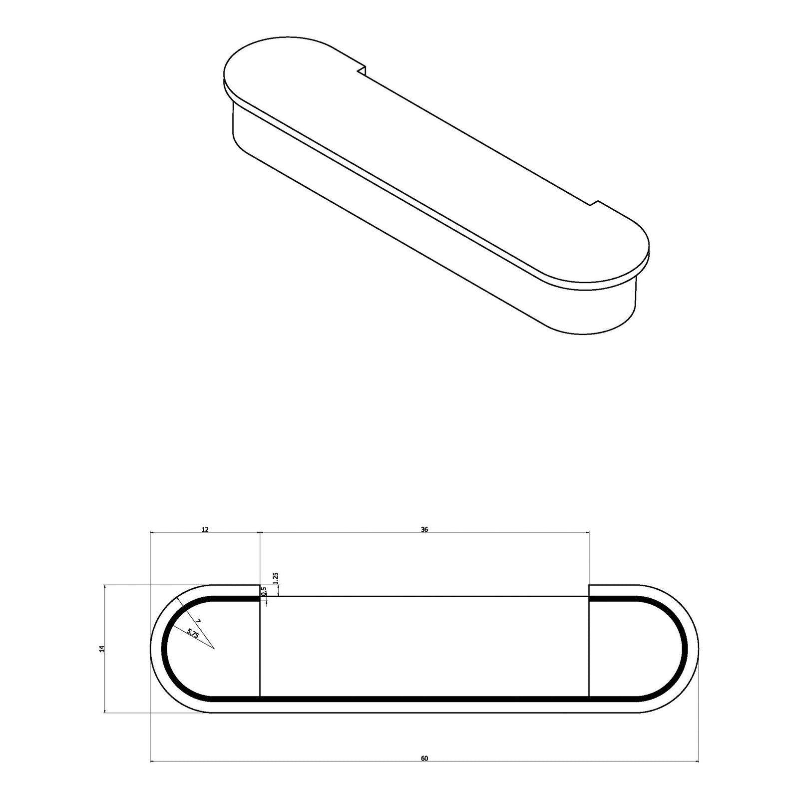 Large 11-1/2" Starting Step w/12-1/4"W x 14"D Radius Returns (8310/8315)