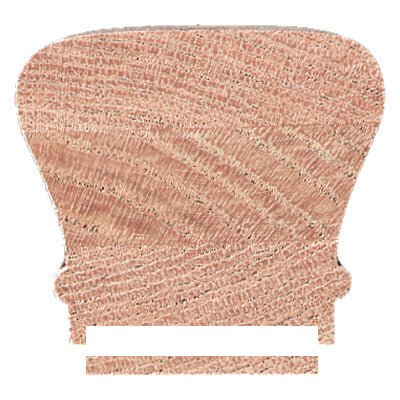 Large Traditional 2 - 5/8"W x 2 - 3/8"H 6210 Handrail w/1 - 3/4" Plow &amp; Fillet - Stair Parts USA