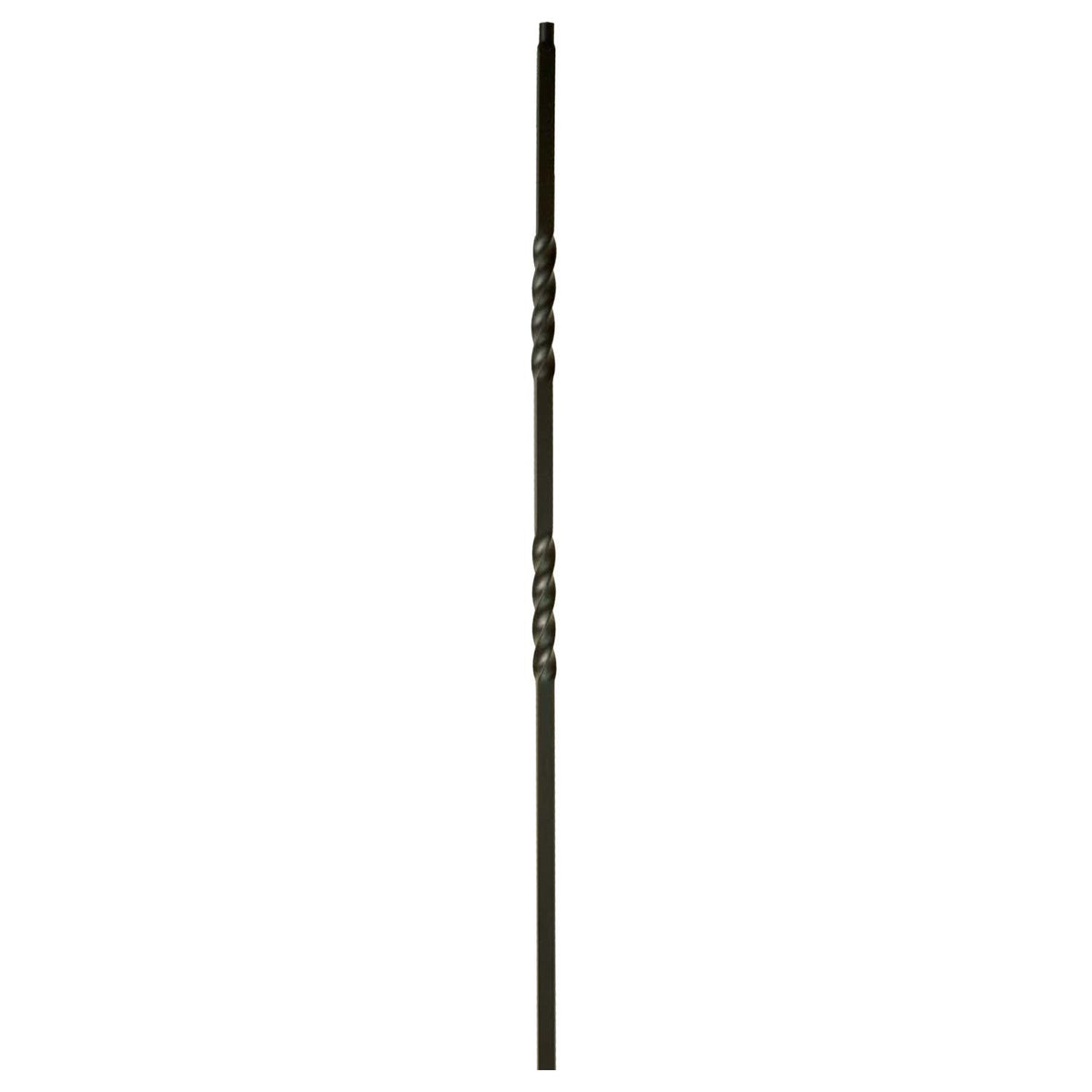 MEGA Series 3/4" Square x 44"H Double Twist Hollow Iron Baluster (MEGA - 2TW) - Stair Parts USA