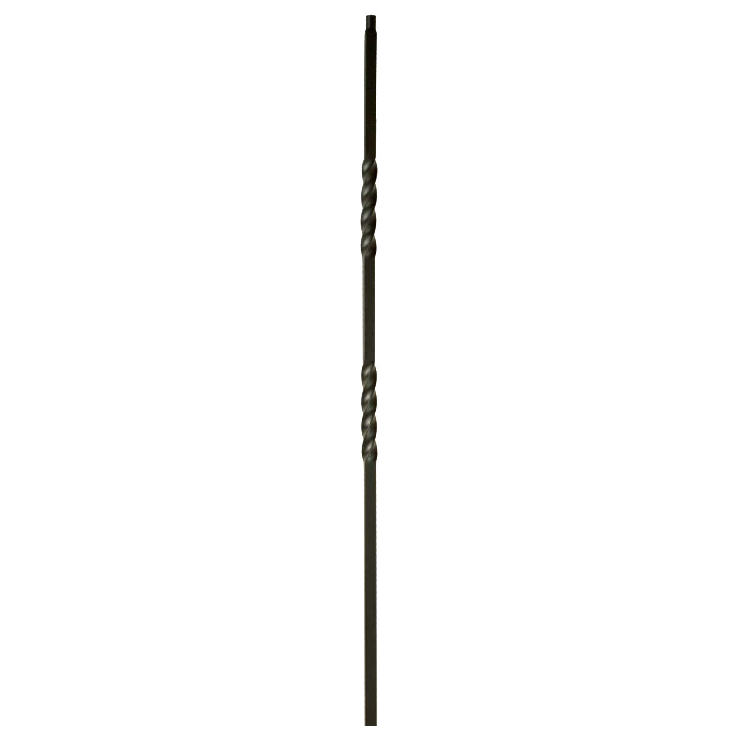 MEGA Series 3/4" Square x 44"H Double Twist Hollow Iron Baluster (MEGA - 2TW) - Stair Parts USA