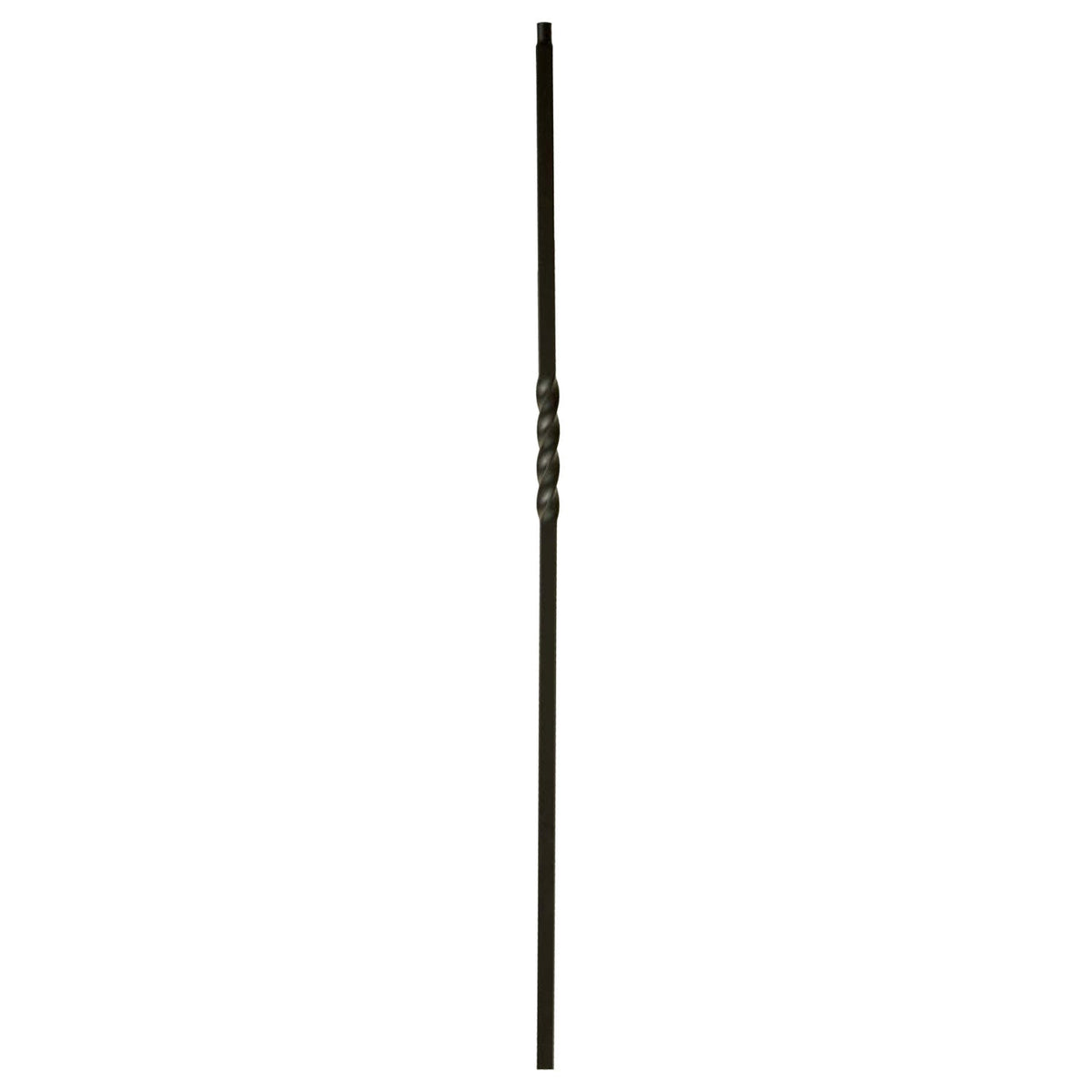 MEGA Series 3/4" Square x 44"H Single Twist Hollow Iron Baluster (MEGA - 1TW) - Stair Parts USA