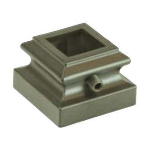 MEGA Series Flat Shoe w/ Set Screw for 3/4" Square Hollow Iron Baluster (MEGA - M - 08) - Stair Parts USA