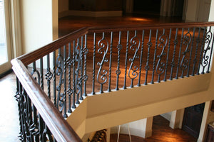 MEGA Series Flat Shoe w/ Set Screw for 3/4" Square Hollow Iron Baluster (MEGA - M - 08) - Stair Parts USA