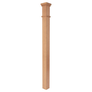Mission Plain 3 - 1/2" x 57" Solid Box Newel (MP - 4075) - Stair Parts USA