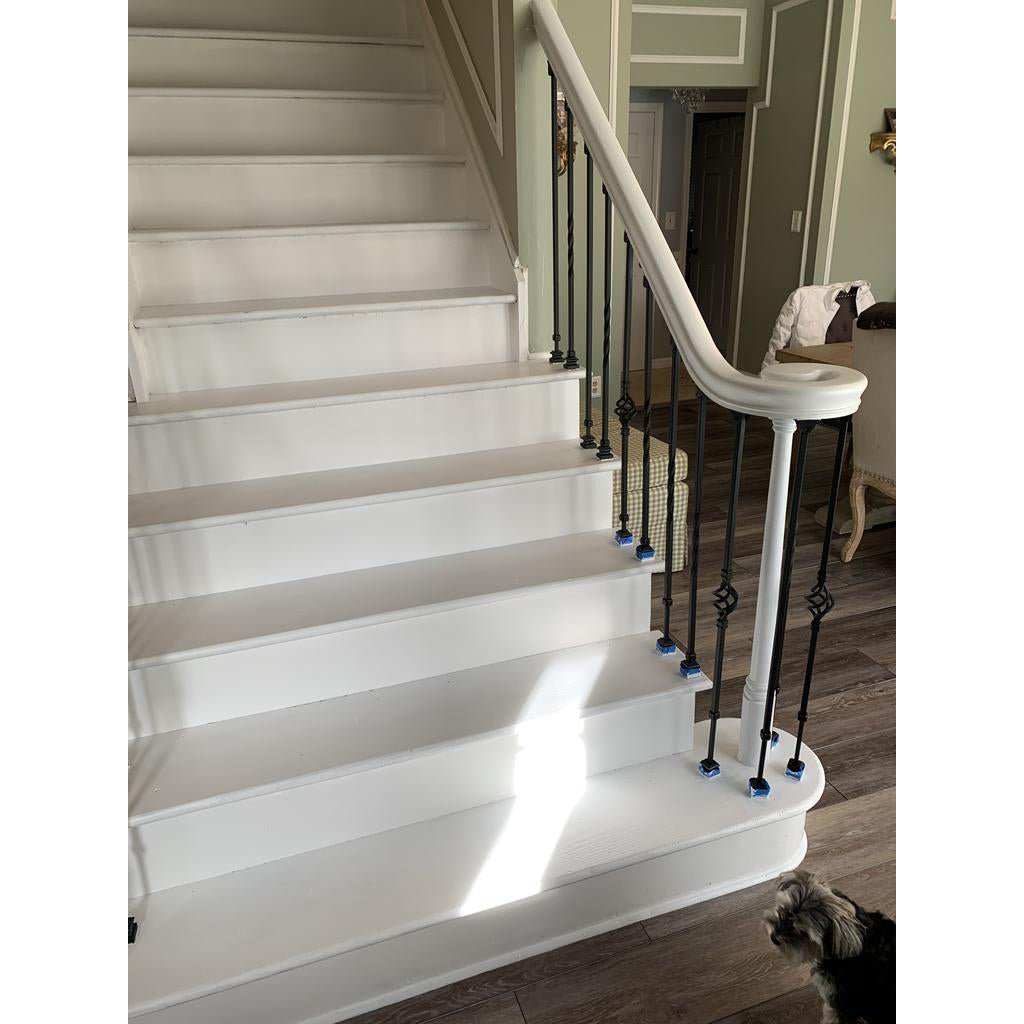 "Ole Iron Slides" 1/2" Square x 30" - 38"H Single Basket Adjustable Hollow Iron Baluster (ISBAS) - Stair Parts USA