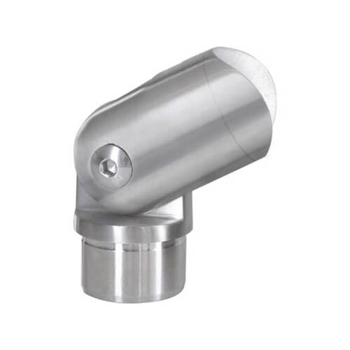 Pivotable Connector Fitting for 1 - 2/3" Stainless Steel Newel Post and Handrail (E1520120) - Stair Parts USA