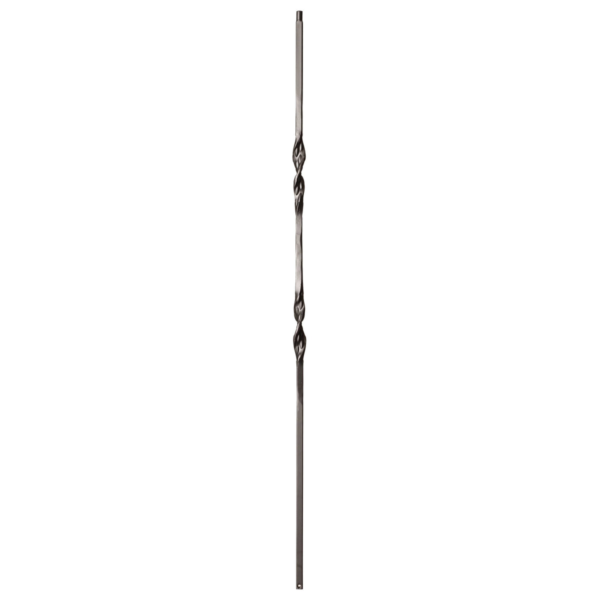 Ribbon Series 1/2"Square x 44"H Double Ribbon Hollow Iron Baluster (9011RS) - Stair Parts USA