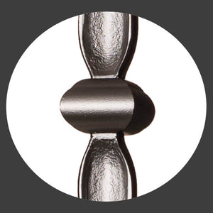 Round Series 9/16" Dia. x 44"H Single Knuckle w/ Round Spoon Hollow Iron Baluster (9069RB) - Stair Parts USA