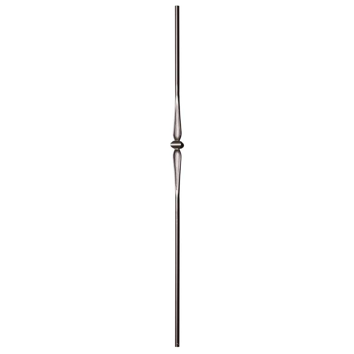 Round Series 9/16" Dia. x 44"H Single Knuckle w/ Round Spoon Hollow Iron Baluster (9069RB) - Stair Parts USA