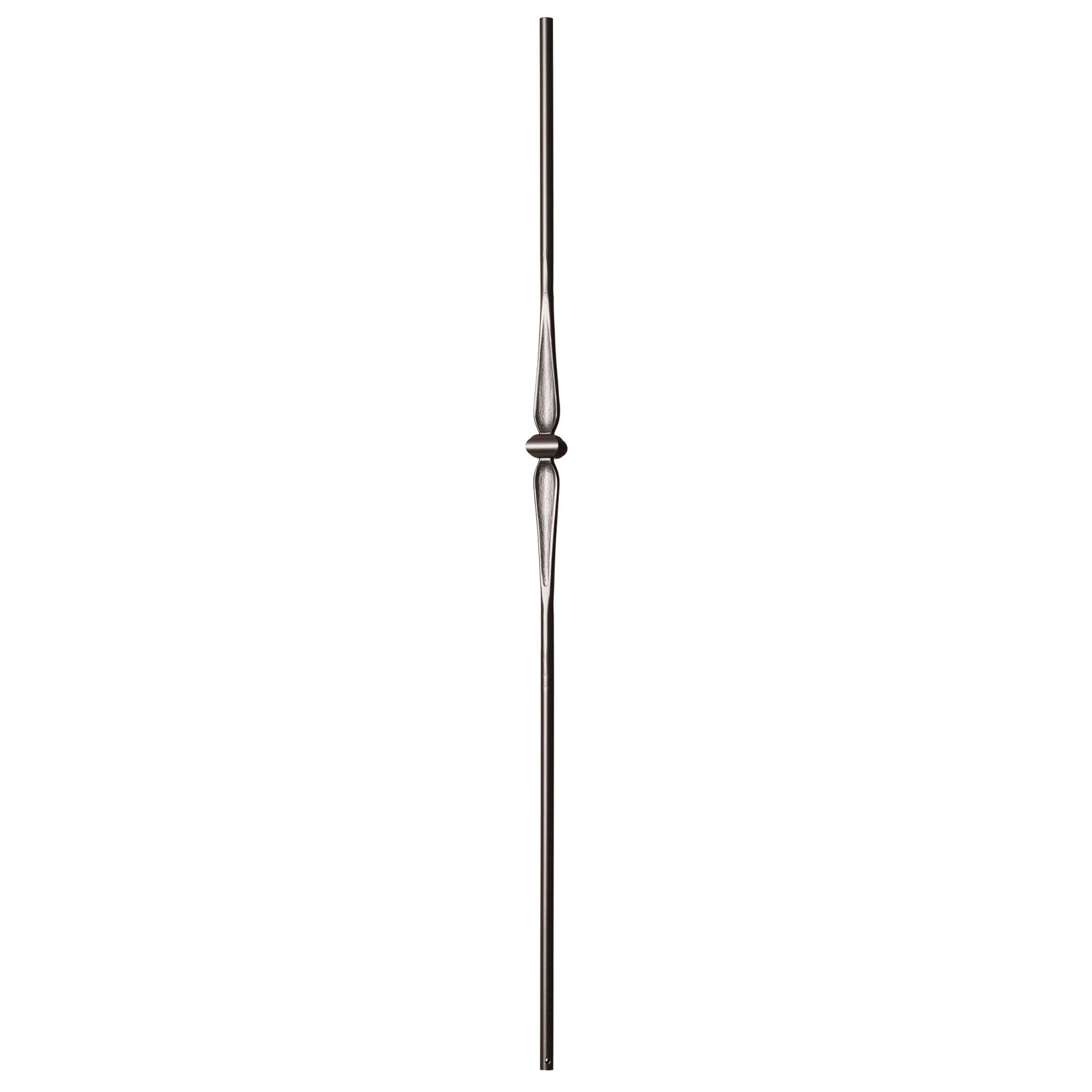 Round Series 9/16" Dia. x 44"H Single Knuckle w/ Round Spoon Hollow Iron Baluster (9069RB) - Stair Parts USA