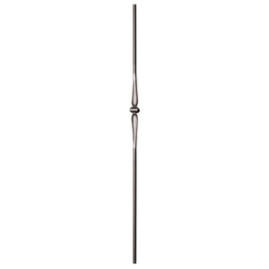 Round Series 9/16" Dia. x 44"H Single Knuckle w/ Round Spoon Hollow Iron Baluster (9069RB) - Stair Parts USA