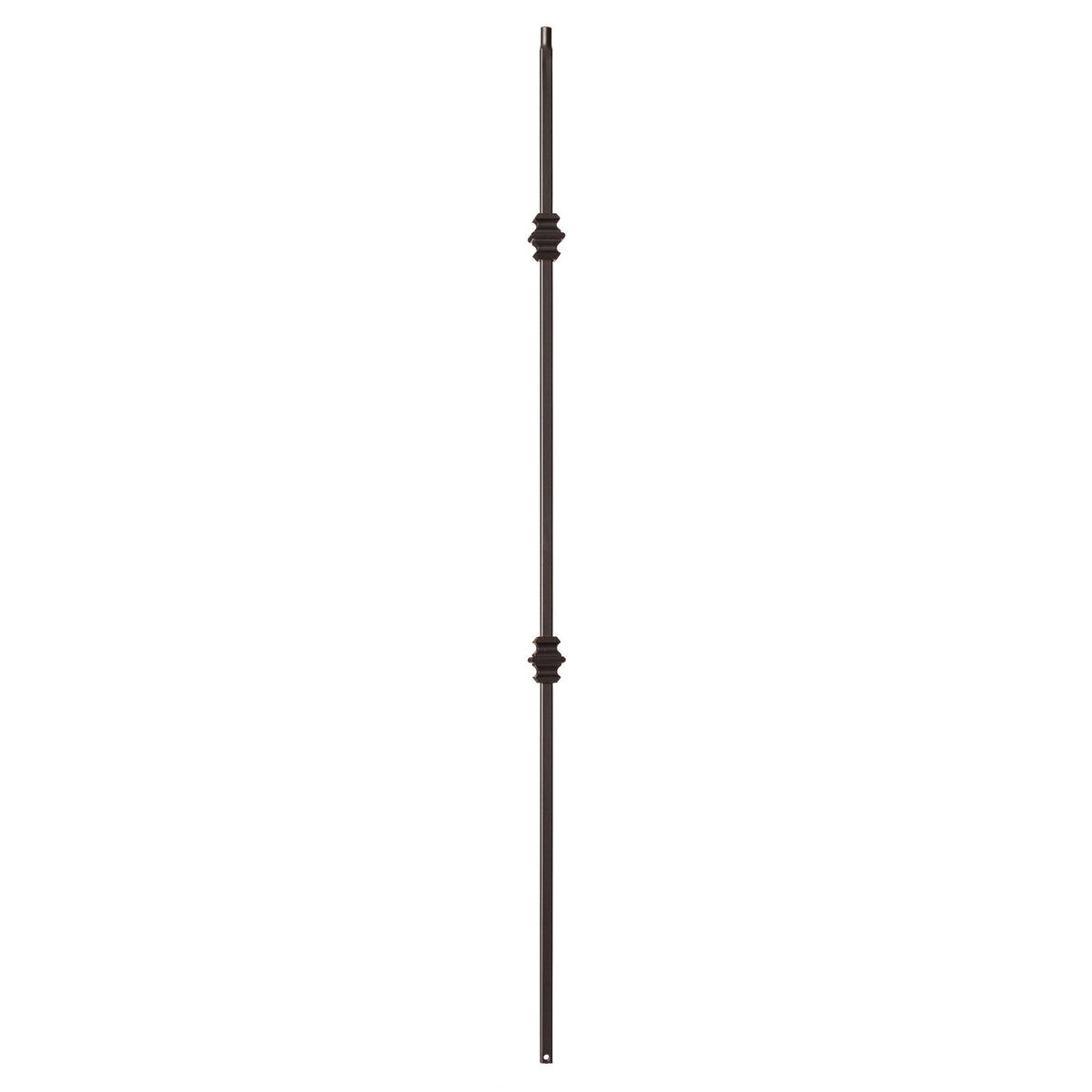 Shape Series 1/2" Square x 44"H Double Knuckle Hollow Iron Baluster (9007)