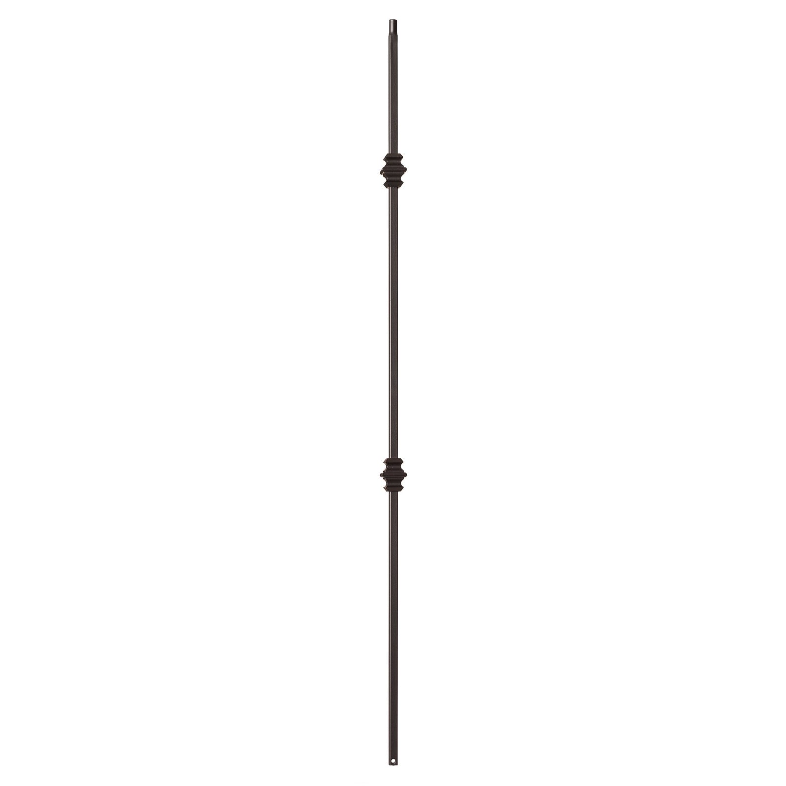Shape Series 1/2" Square x 44"H Double Knuckle Hollow Iron Baluster (9007)