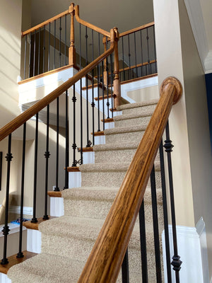 Shape Series 1/2" Square x 44"H Single Knuckle Hollow Iron Baluster (9006)